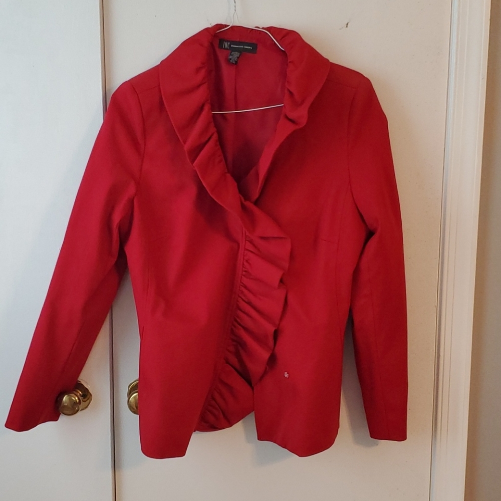 Red business jacket. INC xl